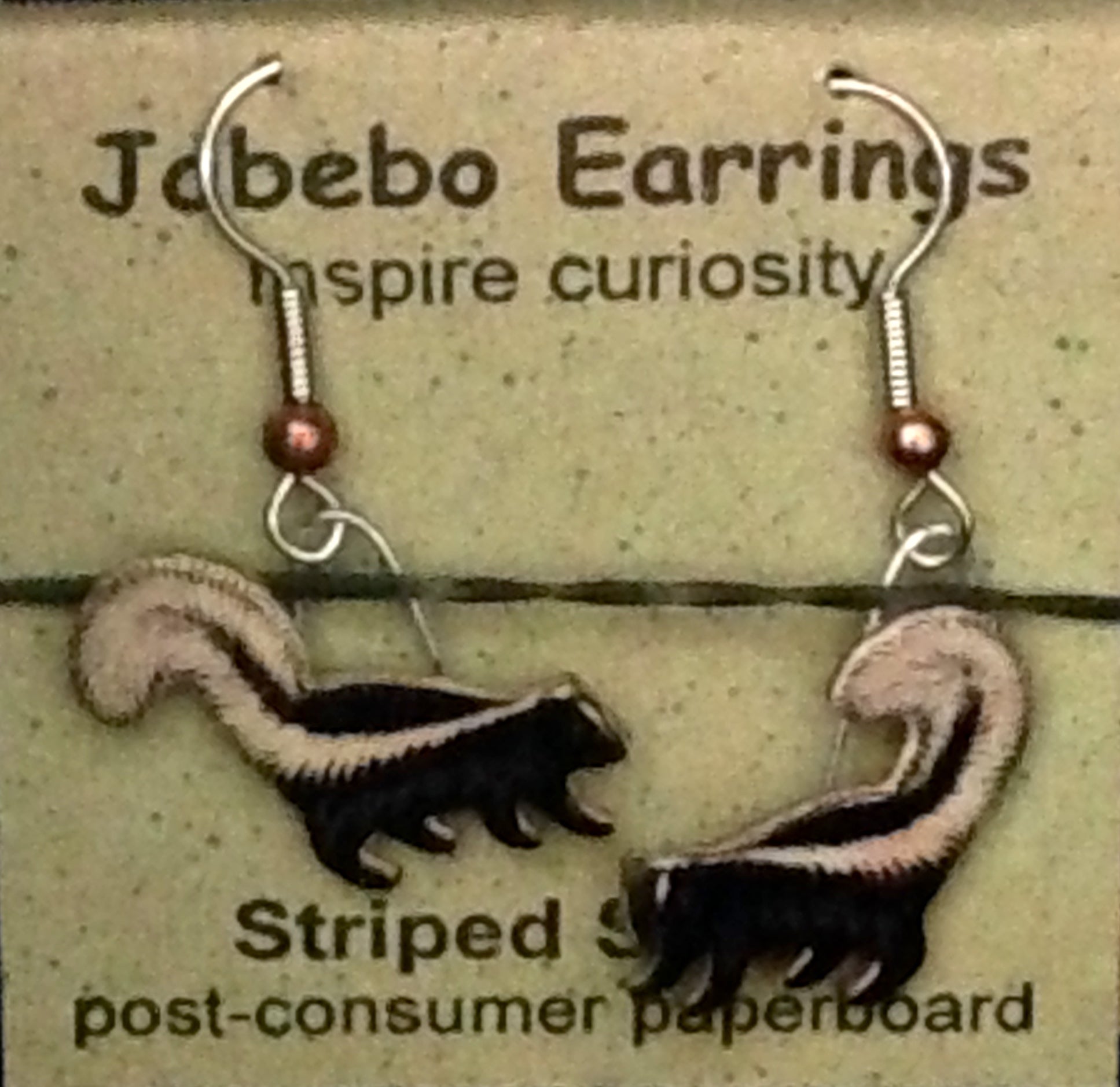 Skunk earrings on sale